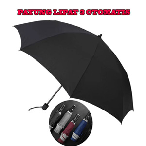 Payung Lipat Otomatis Buka Tutup Lipat Tiga Anti UV